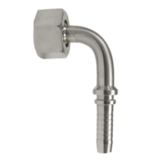 Persnippels RVS wartel 90° gebogen