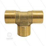 T-stuk messing hogedruk