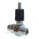 Chemicali&euml;n injector - RVS - regelbaar - &Oslash;1.8mm (090) - 350 Bar - 30 l/min - max 90&deg;C - 2 x 3/8&quot; bu