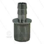 Chemiefilter - RVS 304 - 300 m&micro; - 1,5 l/min - max 90&deg;C - slangpilaar 8 mm