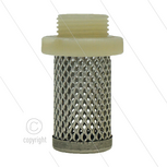 Zuigfilter - losse korf - RVS 304 met nylon aansluiting - 3/8&quot; bu