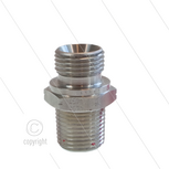 Dubbele nippel - RVS - 2 x 1 1/2&quot; bu - BSP - 200 Bar