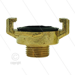 Snelkoppeling - messing - Geka - 1/2&quot; bu