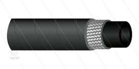 HD-slang - 1SC-12 (1/2&quot;) - zwart - 250 Bar - &Oslash;19,1mm - 150&deg;C