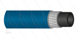 HD-slang - 1SC-06 (1/4&quot;) - blauw - 250 Bar - &Oslash;12,2mm - 150&deg;C
