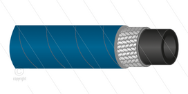 HD-slang - 1SC-12 (1/2&quot;) - blauw - 250 Bar - &Oslash;19,1mm - 150&deg;C