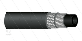 HD-slang - 2SN-10 (3/8&quot;) - zwart - 400 Bar - &Oslash;18,7mm - 150&deg;C