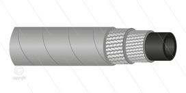 HD-slang - 2SC-08 (5/16&quot;) - grijs - 400 Bar - &Oslash;15,0mm - 150&deg;C