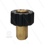 M22x1,5 - snelkoppeling wartel - messing - 250 Bar - &Oslash;14mm - max 150&deg;C - 1/8&quot; bi