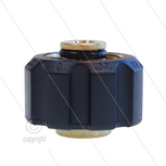 M22x1,5 - snelkoppeling wartel - messing - 250 Bar - &Oslash;14mm - max 150&deg;C - korte uitvoering - 1/4&quot; bi