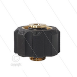 M22x1,5 - snelkoppeling wartel - messing - 250 Bar - &Oslash;14mm - max 150&deg;C - korte uitvoering - 1/4&quot;bu