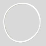 500MM Mangat Pakking - Sweet White Rubber - Manlid Gasket - 5 stuks