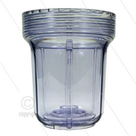 Filterglas 5&quot; - transparant - H=140mm