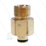 Adapter K-Lock-6 - messing - M22x1,5 bu x TR22 bi - K&auml;rcher nieuwe machine naar oude slang