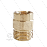 M22x1,5 - snelkoppeling nippel - messing - 250 Bar - &Oslash;14mm - max 150&deg;C - 3/8&quot; bi