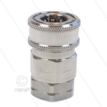 Snap-Tite - koppeling - met klep - RVS - 345 Bar - 1/4&quot; bi