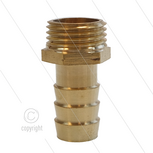 Slangpilaar - messing - &Oslash;16mm - 1/2&quot; bu