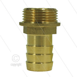 Slangpilaar - messing - &Oslash;20mm - 3/4&quot; bu