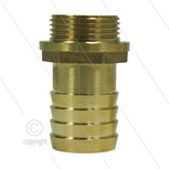 Slangpilaar - messing - &Oslash;25mm - 3/4&quot; bu