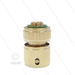 Snelkoppeling - LD - messing - slangaansluiting - met waterstop - 12 / 15 mm