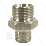 Verloopnippel - RVS - 1/2&quot; bu x 3/8&quot; bu - BSP