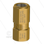 VNR-O - Terugslagklep - messing - 150 Bar - 80 l/min - max 90&deg;C - 2 x 1/2&quot; bi