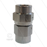 Terugslagklep - RVS - 400 Bar - 5 tot 140 l/min - 200&deg;C - openingsdruk 1,0 Bar - 2 x 1&quot; bi