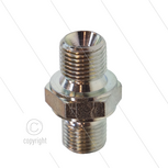 Dubbele nippel - staal - 2 x 1/8&quot; bu - BSP