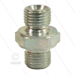 Dubbele nippel - staal - 2 x 3/8&quot; bu - BSP