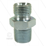 Dubbele nippel - staal - 1/2&quot; bu BSP x 1/2&quot; bu NPT