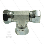 T-stuk - staal - 3 x 3/8&quot; wartel - BSP