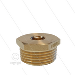 Verloopring - messing - 1&quot; bu x 1/4&quot; bi