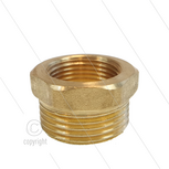 Verloopring - messing - 1&quot; bu x 3/4&quot; bi