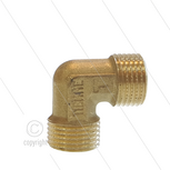 Knie - messing (LD) - 2 x 1/2&quot; bu