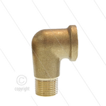 Knie - messing (LD) - 1/4&quot; bi x 1/4&quot; bu