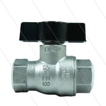 Kogelkraan 1/2&quot; - T-handle - RVS316 - 100 Bar - 2 x 1/2&quot; bi