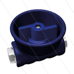 Kogelkraan 1/2&quot; - RPS - beschermd - RVS303 - 24 Bar - 80 l/min - max 90&deg;C - 2 x 1/2&quot; bi - Doorlaat &Oslash;15mm - Bediening met vlinderknop