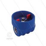 Kogelkraan 1/2&quot; - beschermd - RVS304 - 60 Bar - max 95&deg;C - 2 x 1/2&quot; bi - Bediening met vlinderknop