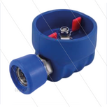 Kogelkraan 1/2&quot; - beschermd - RVS304 - 60 Bar - max 95&deg;C - 1/2&quot; bi x ST3100 snelkoppeling - Bediening met vlinderknop