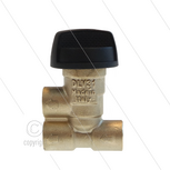 Naaldventiel messing voor dubbele lans met bovenknop - 250 Bar - 45 l/min - 3 x 1/4&quot; bi