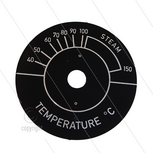 Gradenverdeling (Sticker) - 30 t/m 150&deg;C - &Oslash;67mm