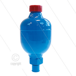 Accumulator 0,166 ltr - 210 Bar - 3/8&quot; bu NPT - onderste deel RVS / bovenste deel staal