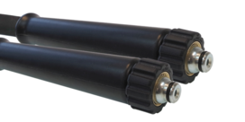 1SN Plus-08 - (5/16&quot;) - Zwart - Stalen koppelingen - 2x M22x1,5 Wartel - Conisch