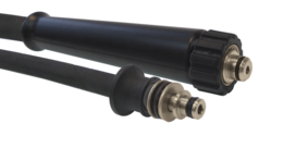 1SN Plus-08 - (5/16&quot;) - Zwart - RVS koppelingen - M22x1,5 Wartel x diverse koppelingen