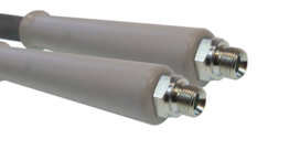 1SN Plus-08 - (5/16&quot;) - Grijs - Stalen koppelingen - 2x Buitendraad