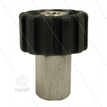 M22x1.5 - snelkoppeling wartel - RVS - 500 Bar - &Oslash;14mm - max 150&deg;C - 1/4&quot; bi