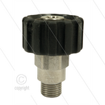 M22x1,5 - snelkoppeling wartel - RVS - 500 Bar - &Oslash;14mm - max 150&deg;C - 1/4&quot; bu