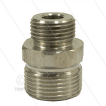 M22x1,5 - snelkoppeling nippel - RVS - 500 Bar - &Oslash;14mm - max 150&deg;C - 3/8&quot; bu