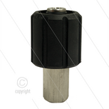 ST44 - Swivel + lager - messing - 400 Bar - &Oslash;14mm - max 150&deg;C - M22x1,5 wartel x 1/4&quot; bi