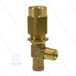 VS160 - veiligheidsventiel - 140 Bar - 14 l/min - 60&deg;C - In: 1/4&quot; bu - Bypass: 13mm tule + 1/8&quot; bi